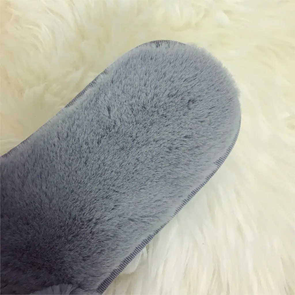 2018 chinelos de ver o feminina zapatos mujer женские слипоны ползунки пушистого искусственного меха
