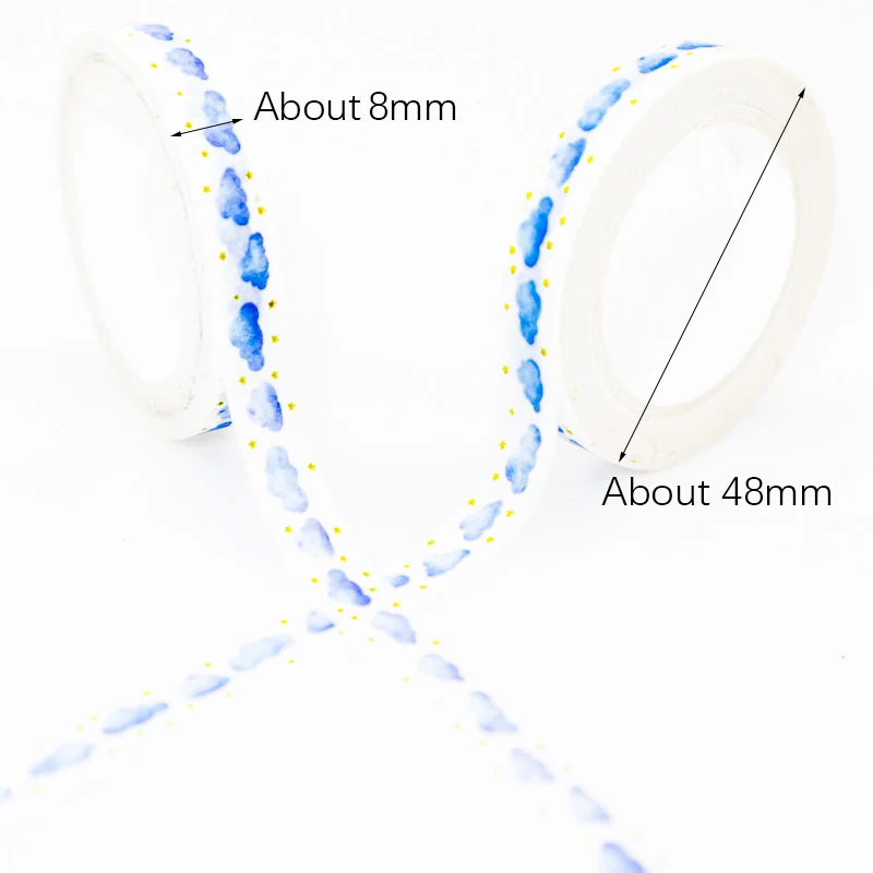 Малярная бумага тонкие ленты светло голубой цвет клейкая васи лента Набор сделай