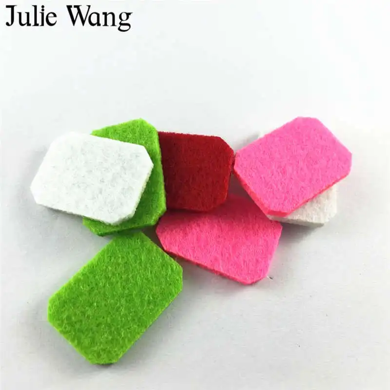 Julie Wang 20 шт. круглые квадратные войлочные прокладки для эфирного масла диффузор