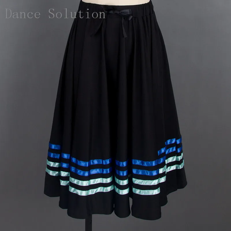 08D0002 Ballet Dress with 4 Rows of Ribbon Women Stage Performance Dancewear Costume for Adult Half Skirt Free Shipping | Тематическая