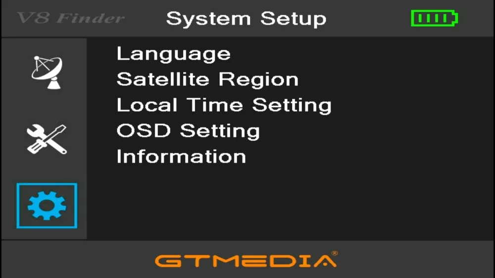 FREESAT/GTMEDIA V8 искатель метр 3," ЖК-DVB-S2/S2X цифровой спутниковый искатель Высокое разрешение H.265 и 3000 мАч батарея Sat Finder