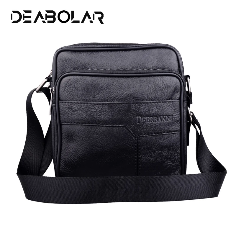 

Genuine Leather Men Messenger Shoulder Bag Travel New Handbags Fashion natural Leather One shoulder Cross-body Business Bags