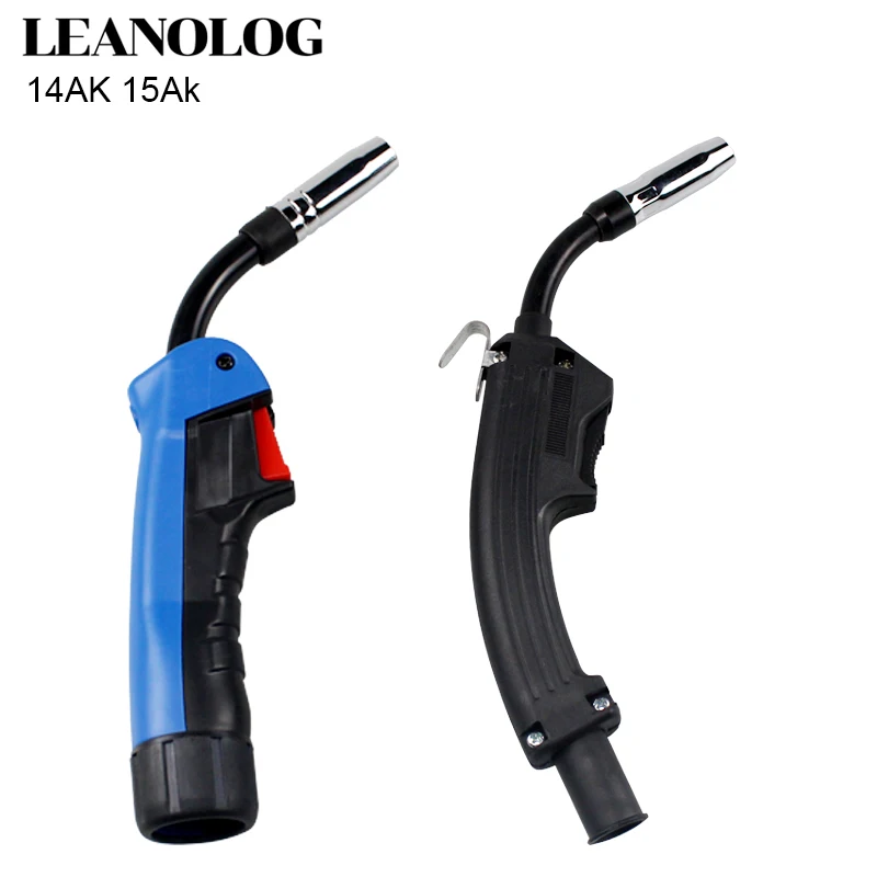 

CO2 Mig Mag Welding Torch Air Cooled MB 1PCS 15AK 14AK Swan Neck Contact Tip Holder Gas Nozzle Solenoid Valve