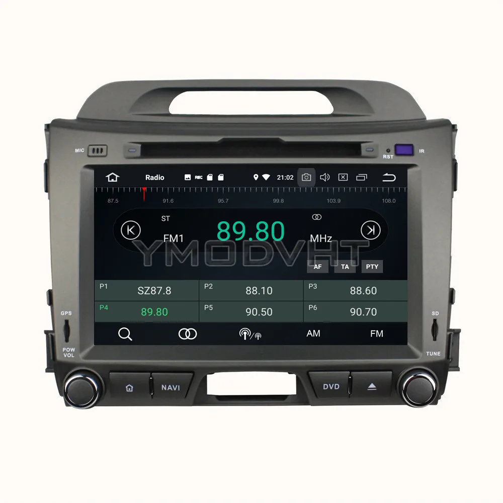 YMODVHT 8 дюймов Android 0 Восьмиядерный PX5 4 Гб ОЗУ 32 ПЗУ автомобильный DVD плеер Радио