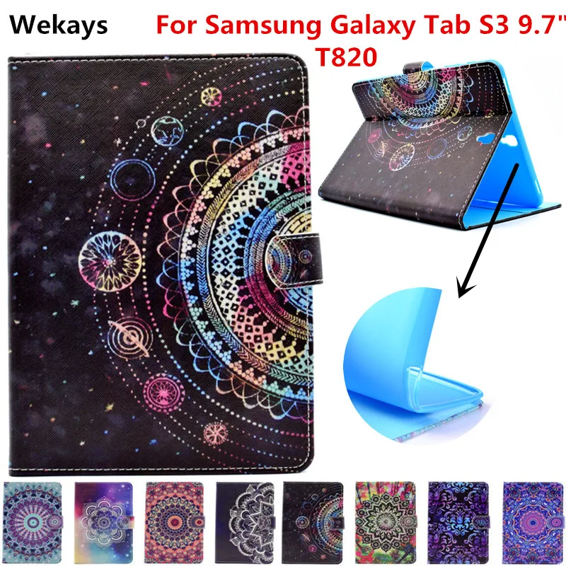 Кожаный чехол подставка Wekays для Galaxy Tab S3 9 7 Samsung T820 T825 T825c T829 планшета|tablet cover|cover case