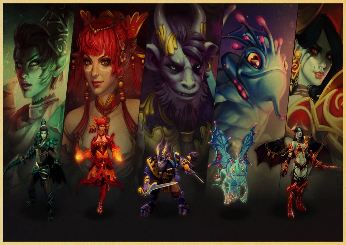 DOTA 2 ретро постер винтажный на стену Декор для дома общежития интерьерное ручной