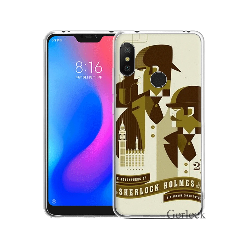 Мягкий ТПУ чехол 221B Шерлок Холмс для Xiaomi Redmi Note 4 4X 5 6 Pro Защита корпуса | Мобильные