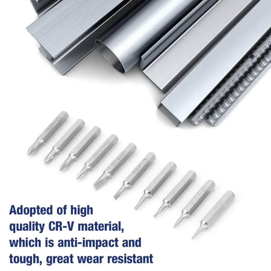 Набор насадок для отвертки с хвостовиком 4 мм 10 шт. ремонтные инструменты