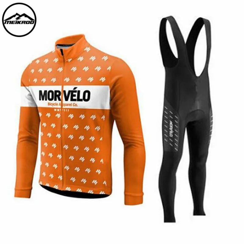 2018 Morvelo ropa ciclismo Spring Cycling jersey bib pants set long Autumn Road bike Bicycle clothing MTB mallot hombre | Спорт и