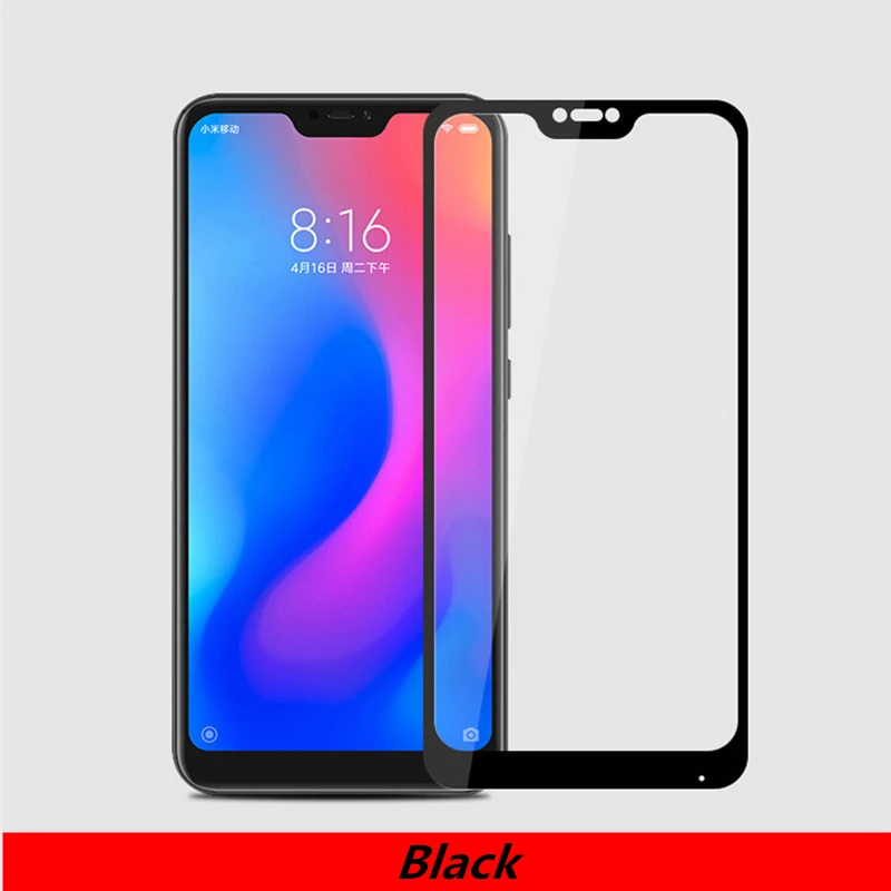 Mi A2 Lite Защитное стекло для xiaomi mi a2 lite Защитное стекло для экрана на xiomi xaomi a 2 light mi a2 a2lite mi a2lite Glas пленка - Цвет: black