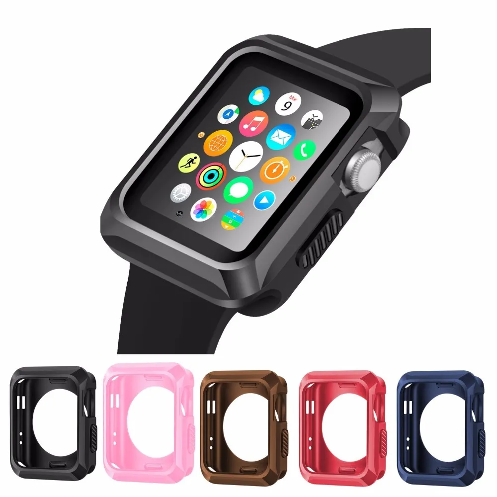 Прочный защитный ТПУ Универсальный тонкий чехол для часов 5 видов цветов