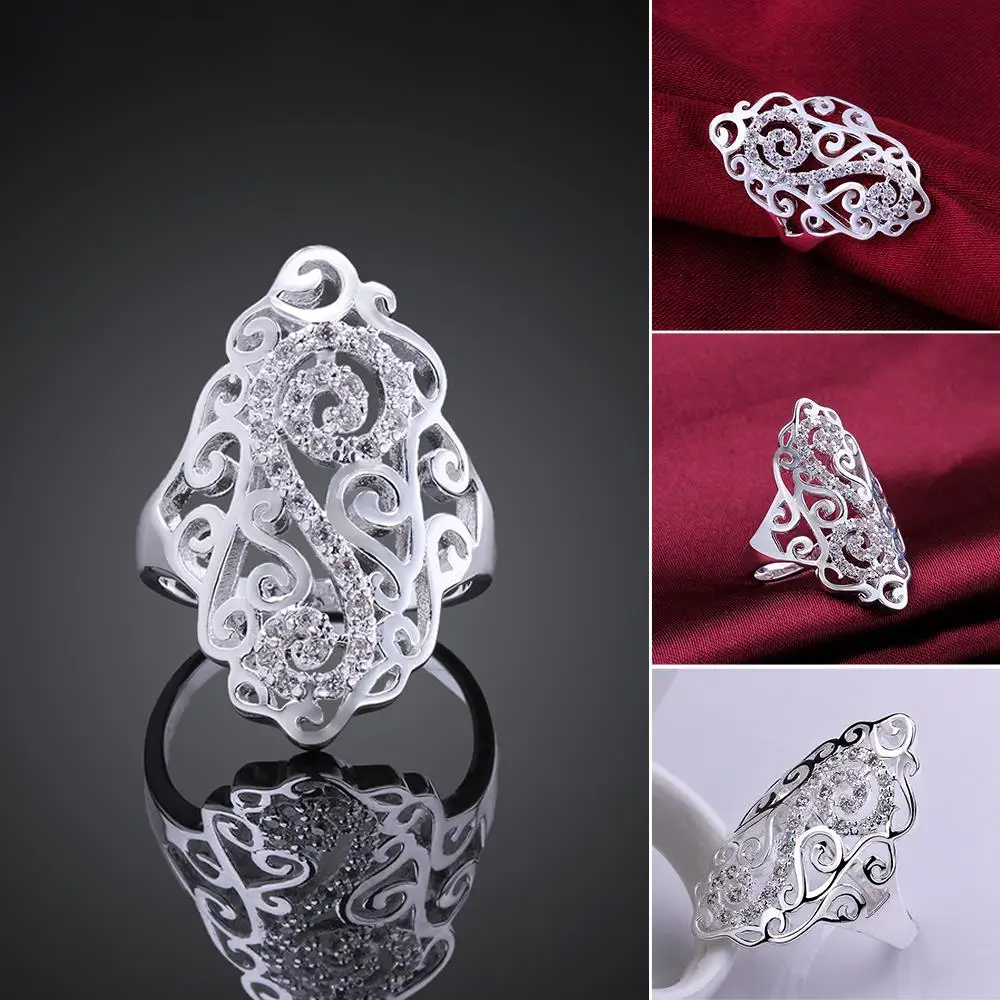 [YMW] R579-8 Silver-color new design finger ring for lady Men and women marry jewelry | Украшения и аксессуары