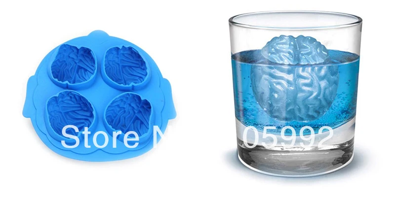 Форма для замораживания льда 4 в 1 силиконовая форма форме мозга|ice freeze|party drinkice cube