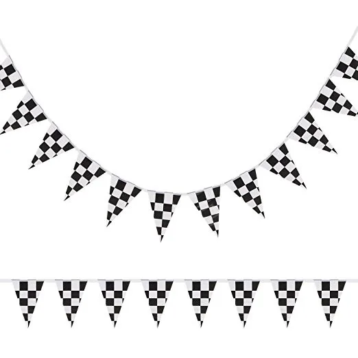 13M 50pieces Flags 14x21cm Checkered Racing Pennant Banners for Party Sport Events | Дом и сад