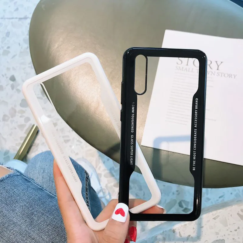 Акриловые Ультратонкий чехол для huawei Y6 Y7 Y9 P Smart P20 P30 противоударный мягкий чехол для Honor 10i 20i 8X 8C 8A 9 10 Lite чехол
