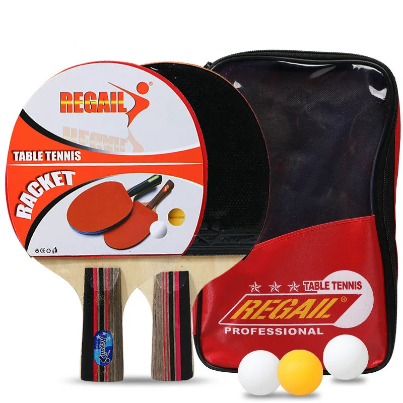 2 шт. ракетки для настольного тенниса + 3 мяча и сумки карбоновые легкие мощные
