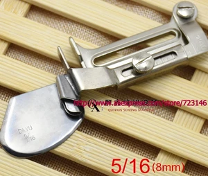 5/16 8MM 3/8 10MM 7/16 11MM DOUBLE FOLD CLEAN FINISH HEMMING FOLDER ATTACHMENT FOR PFAFF JUKI BROTHER JACK SEWING MACHINES