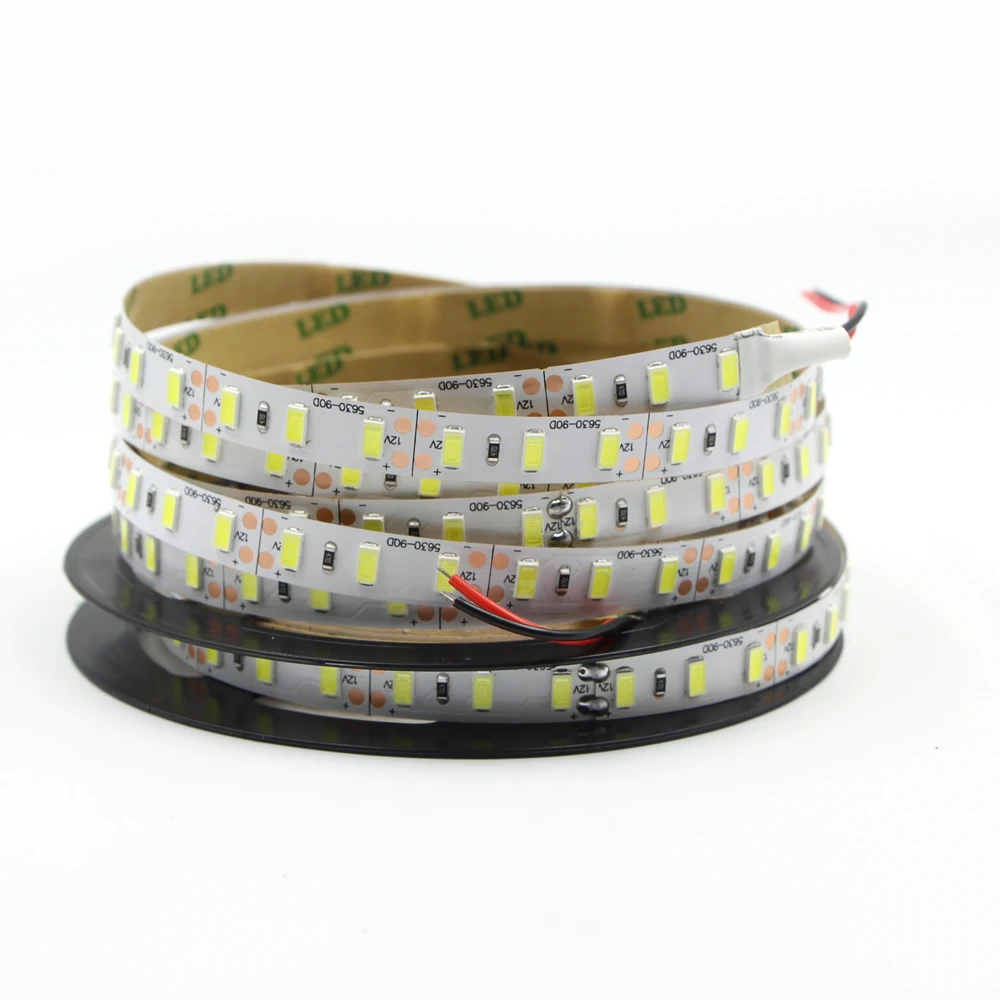 5 м Светодиодная лента 5630 5730 SMD 60LED/m 90LED/m 120LED/M LED Гибкая 3M Лента Клейкая