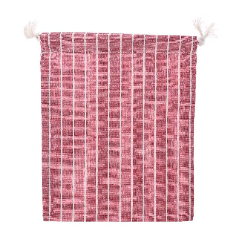 

THINKTHENDO 1PC Christmas Candy Party Storage Bag Cotton Linen Drawstring Tea Gift Portable Bags Makeup Bag for Travel