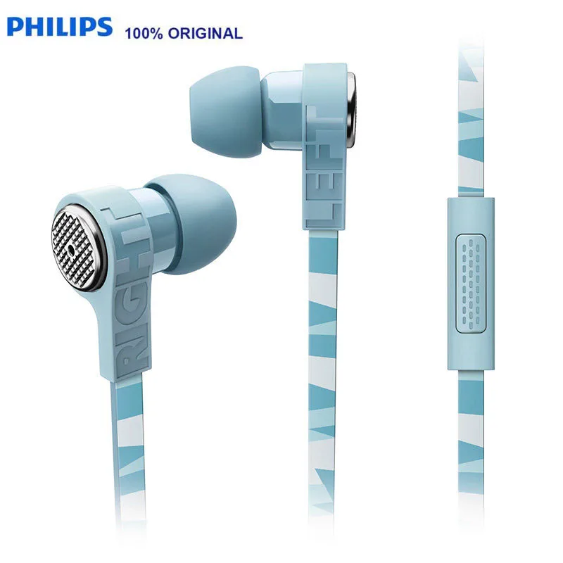Philips SHE9055 наушники-вкладыши ofc 3,5 Проводная гарнитура с микрофоном для sony lg htc официальный