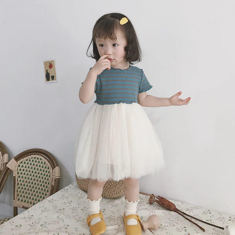 Летние для маленьких девочек плетением в стиле пэчворк с короткими рукавами