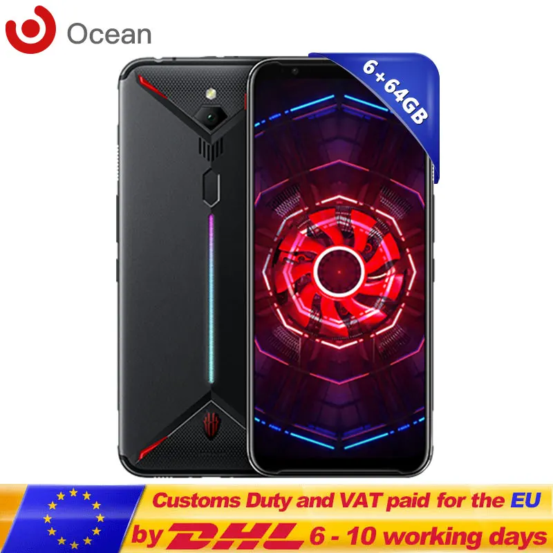 Оригинальный zte nubia Red Magic 3 Мобильный телефон 6 65 &quotSnapdragon 855 передний 48MP задний 16MP 6G
