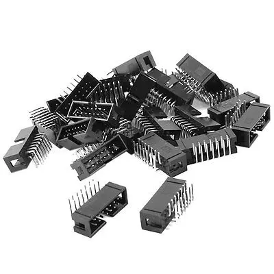 100 шт. DC3 14PL 2x7 штифтов 2 54 мм Шаг правый угол соединитель контактный IDC коробки