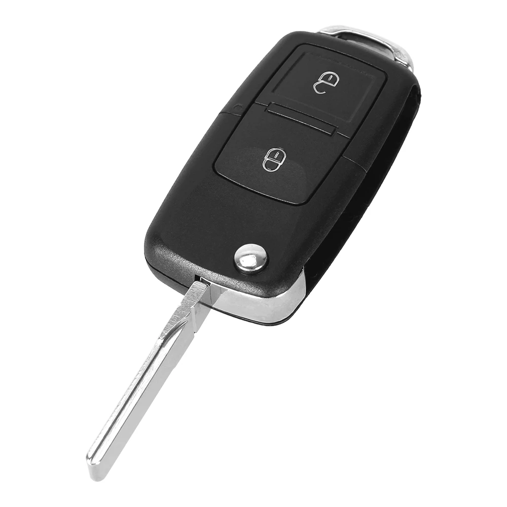 Dandkey пульт ключ чехла 2 bunttons для Фольксваген MK4 Bora Golf Passat Polo Alhambra Touran флип складной