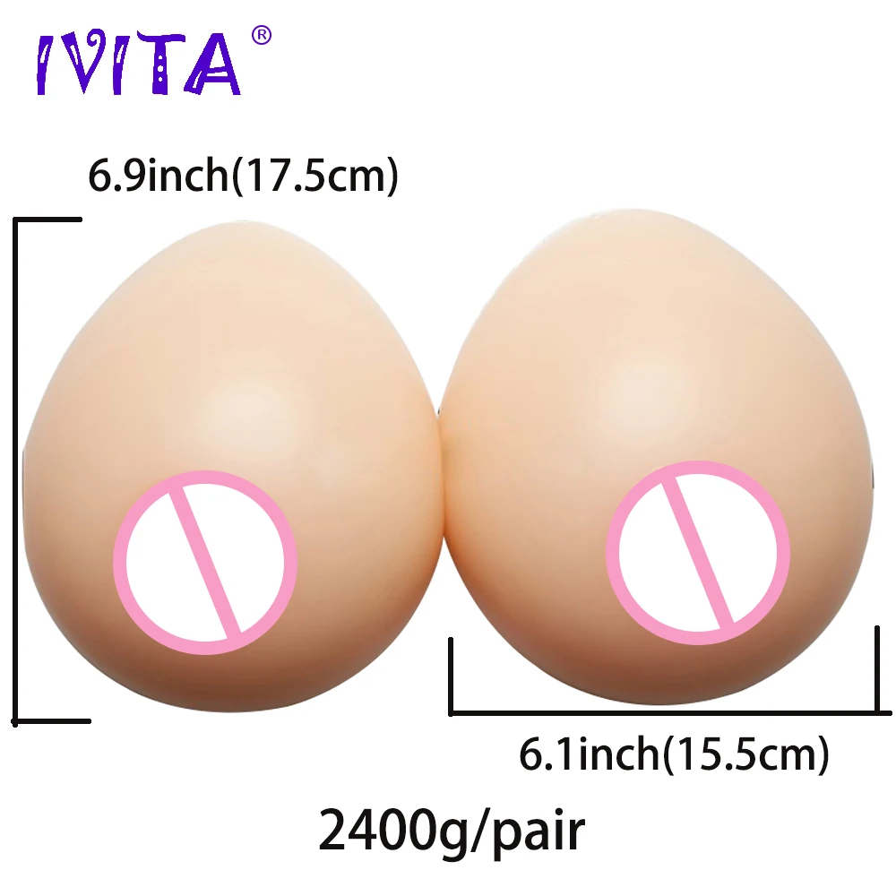 IVITA 2400 г КАПЛЕВИДНАЯ Силиконовая грудь формы и поддельные для трансвеститов