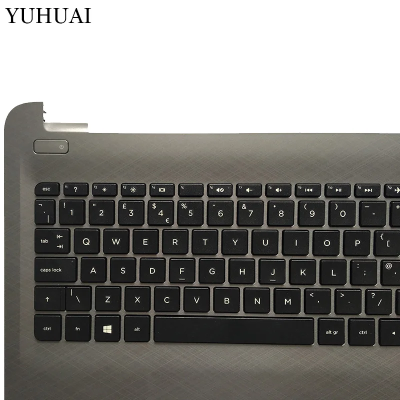 Великобритания Клавиатура для ноутбука hp 250 G5 255 G5 256 G5 15-BA 15-AY TPN-C125 TPN-C126 HQ-TRE с touc hp ad и Упор для рук верхняя крышка