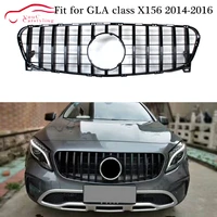 x156 gt grille front bumper hood mesh for mercedes gla class x156 pre facelift 2014 2016 gla200 gla250 gla45 amg gt r gtr gird
