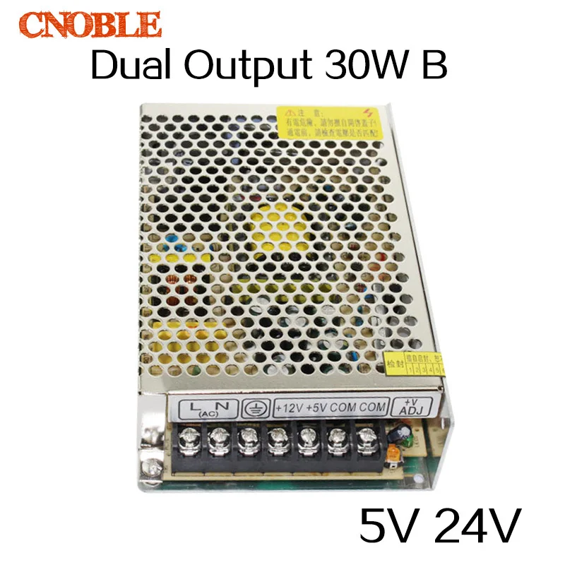 

30W Dual output 5V 24V Switching power supply AC to DC DC2.2A DC1A
