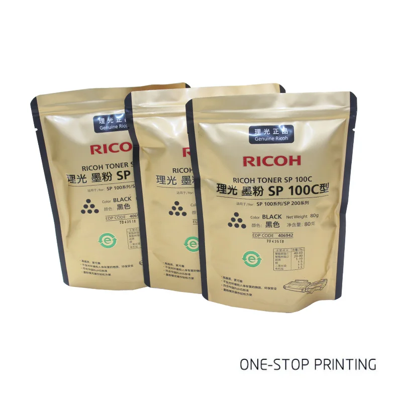 3 пакета тонер порошок для Ricoh SP100 SP110 SP111 SP112 SP200 SP201 SP202 SP203 SP204 SP210 SP212 SP310 1190 1200 3510 3500