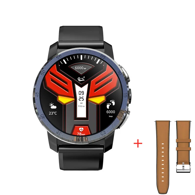 balck add strap Смарт-часы kospet Optimus pro с двумя системами, Android 800 мАч, батарея 8 Мп, камера, gps, водонепроницаемые Смарт-часы для мужчин, для iPhone 8, xiaomi - Цвет: balck add strap