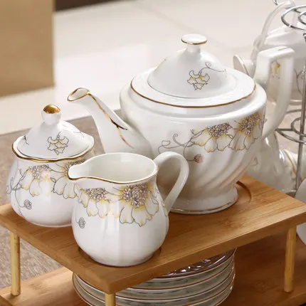 Бесплатная доставка британский стиль чайный набор с деревянным держателем