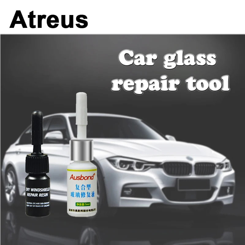 Наборы для ремонта автомобильных стекол на лобовое стекло Atreus инструмент