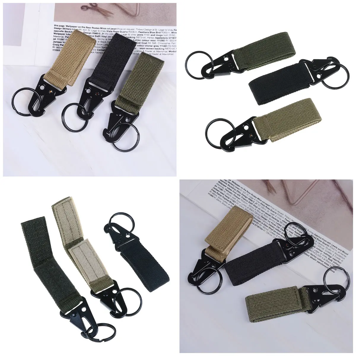 Olecranon Molle крюк снаряжение для выживания EDC Военный нейлоновый брелок застежка