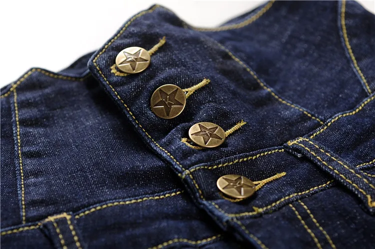 

Plus Size Fashion high waist button denim shorts female 2018 summer new women was thin great quality elastic cowboy shorts L385
