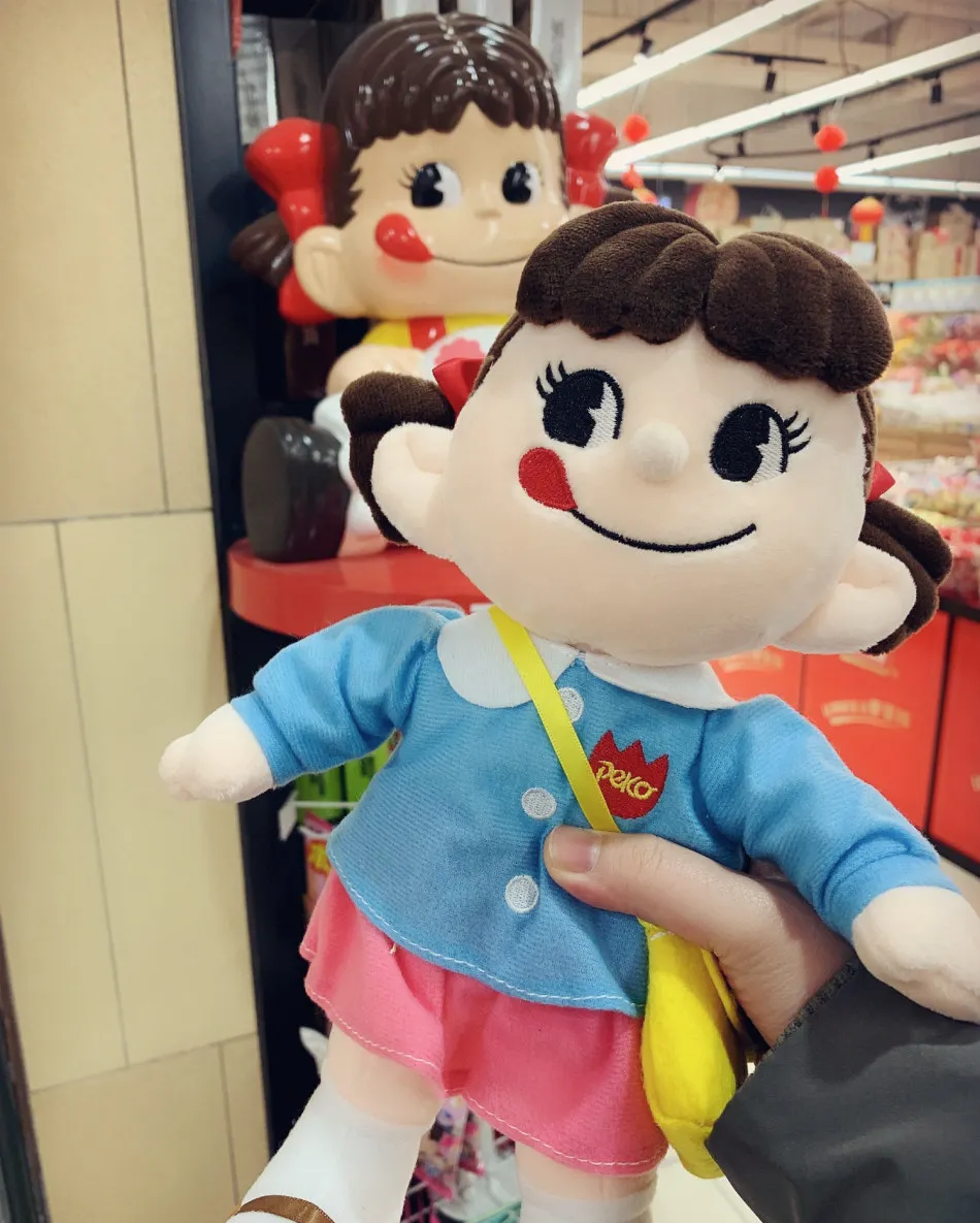Японское аниме fujiya Peko girl plsuh игрушка kawaii мультипликационный персонаж кукла