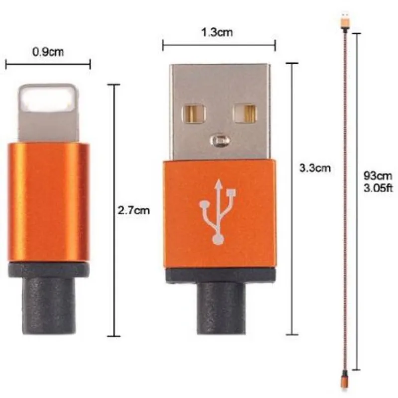 effelon 1M 8-pin 2A woven Fabric knitting USB data sync charger cable for iPhone5 5 s 6 6s + mini ipad | Мобильные телефоны и