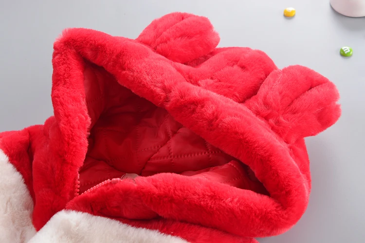 Теплые пальто для девочек зимние детские хлопковые модные толстые вельветовые