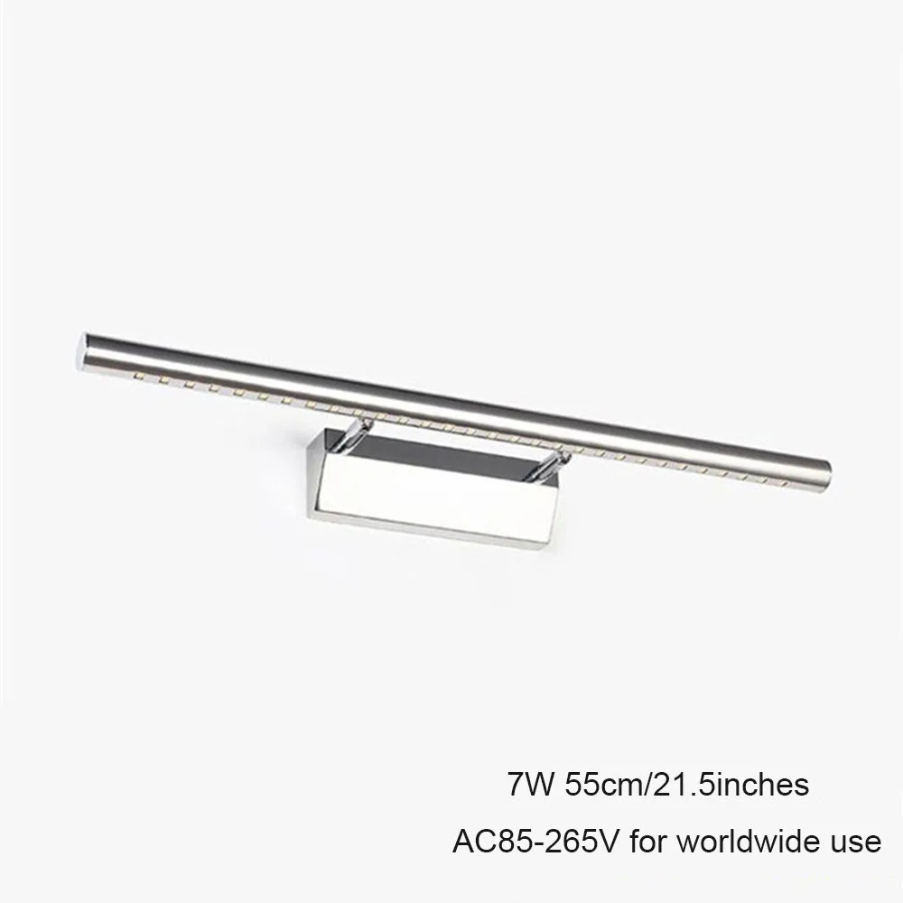 90 V-265 V AC L55cm 7W светодиодный зеркальный светильник длинный настенный светильник для ванной комнаты SMD5050 светодиодный светильник для кухонного шкафа