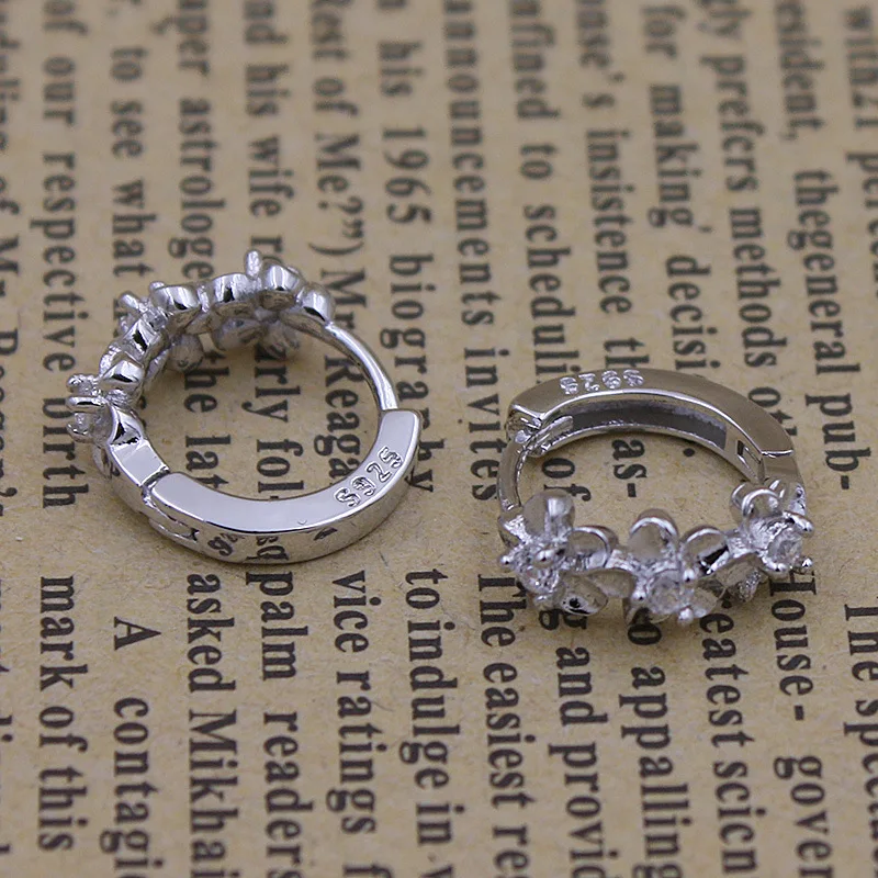 Женские серьги из серебра 925 пробы с камелией|earings for women girls|silver earringsearrings |