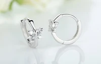 junkang latest star butterfly korea cute jewelry gift stud women crystal earrings ear buckles