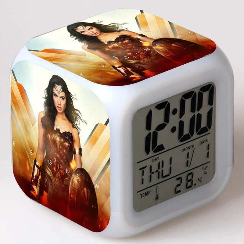 DC Movie Wonder Woman будильник игрушки Лига Справедливости Супер Герои Зеленый Фонарь 7
