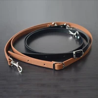 135cm adjustable leather strap handbag shoulder bag belts handmade replacement silver buckle bag parts accessories for girls