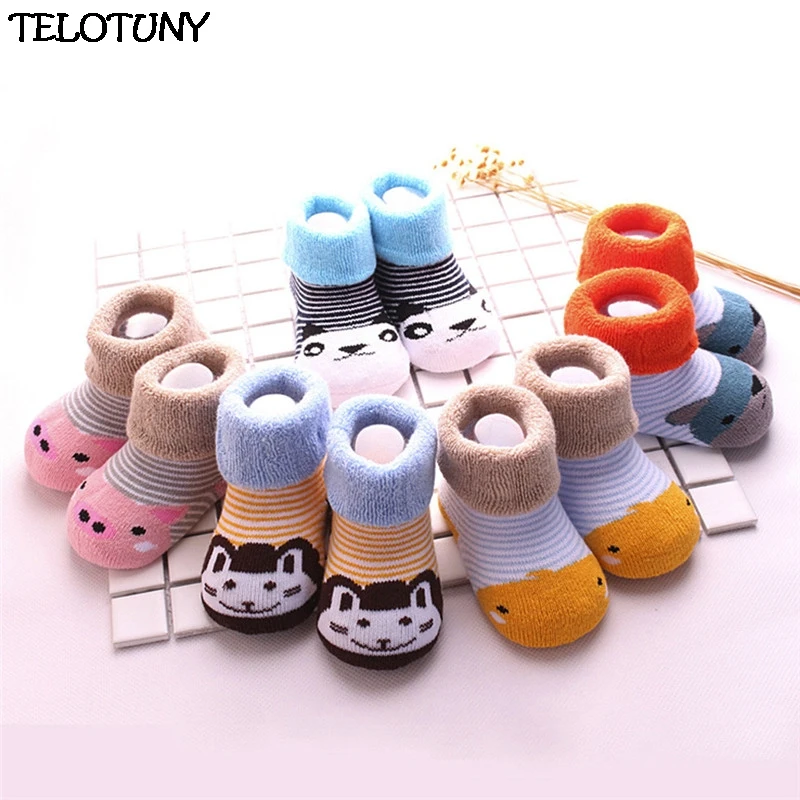 TELOTUNY 2018 FASHION 5 Pairs NewBorn Cute Baby Kids Toddler Casual Socks Cartoon Unisex Warm ZY20 |