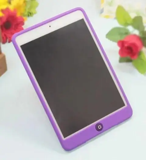 Purple Твердый резиновый защитный чехол для iPad Air 1 силиконовый чехол A1474 A1475 яркий противоударный чехол для iPad Air 1 резиновый чехол 9,7'' - Цвет: Purple