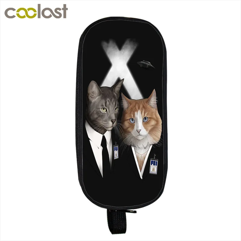 qbbxchongwu11 Смешной фильм характер незнакомец Cat вещи/мопс войны/кошка Поттер косметические случаи карандашница дети стационарных сумки школьные чехол - Цвет: qbbxchongwu11