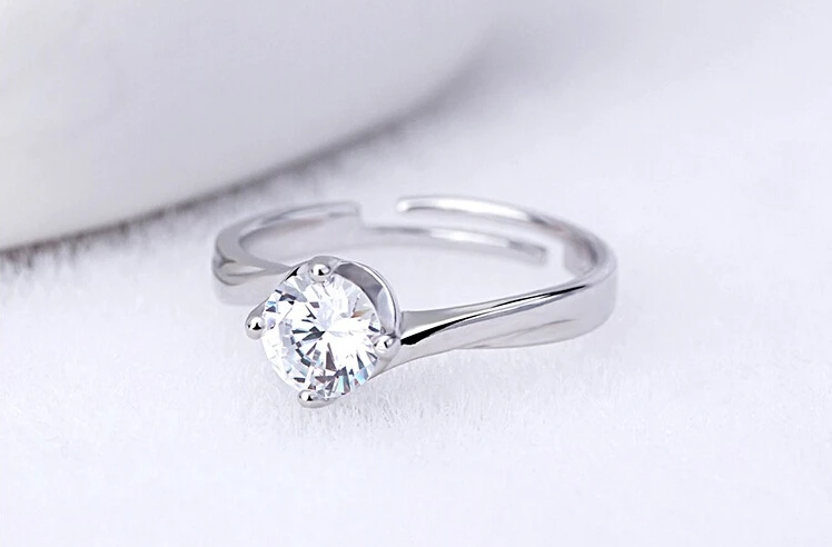 Свадебное кольцо влюбленных Anillos для женщин, серебро 925 пробы, циркониевое кольцо Вечность CZ, свадебные кольца Anel Of S-R04